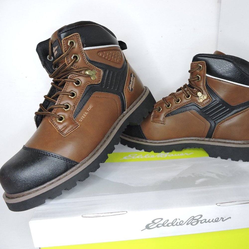 Eddie Bauer men's safety work boots brand new